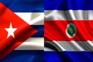 costa rica y cuba banderas