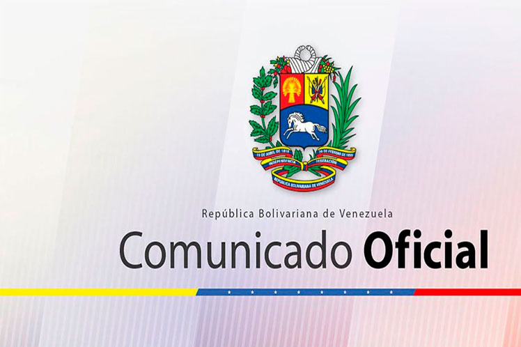 comunicado oficial Venezuela