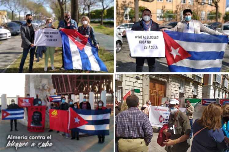 Clamor en España contra bloqueo de Estados Unidos a Cuba