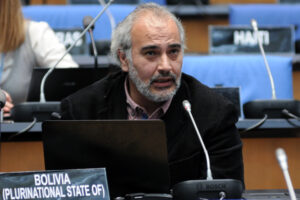 Diego Pacheco, representante Bolivia en COP26