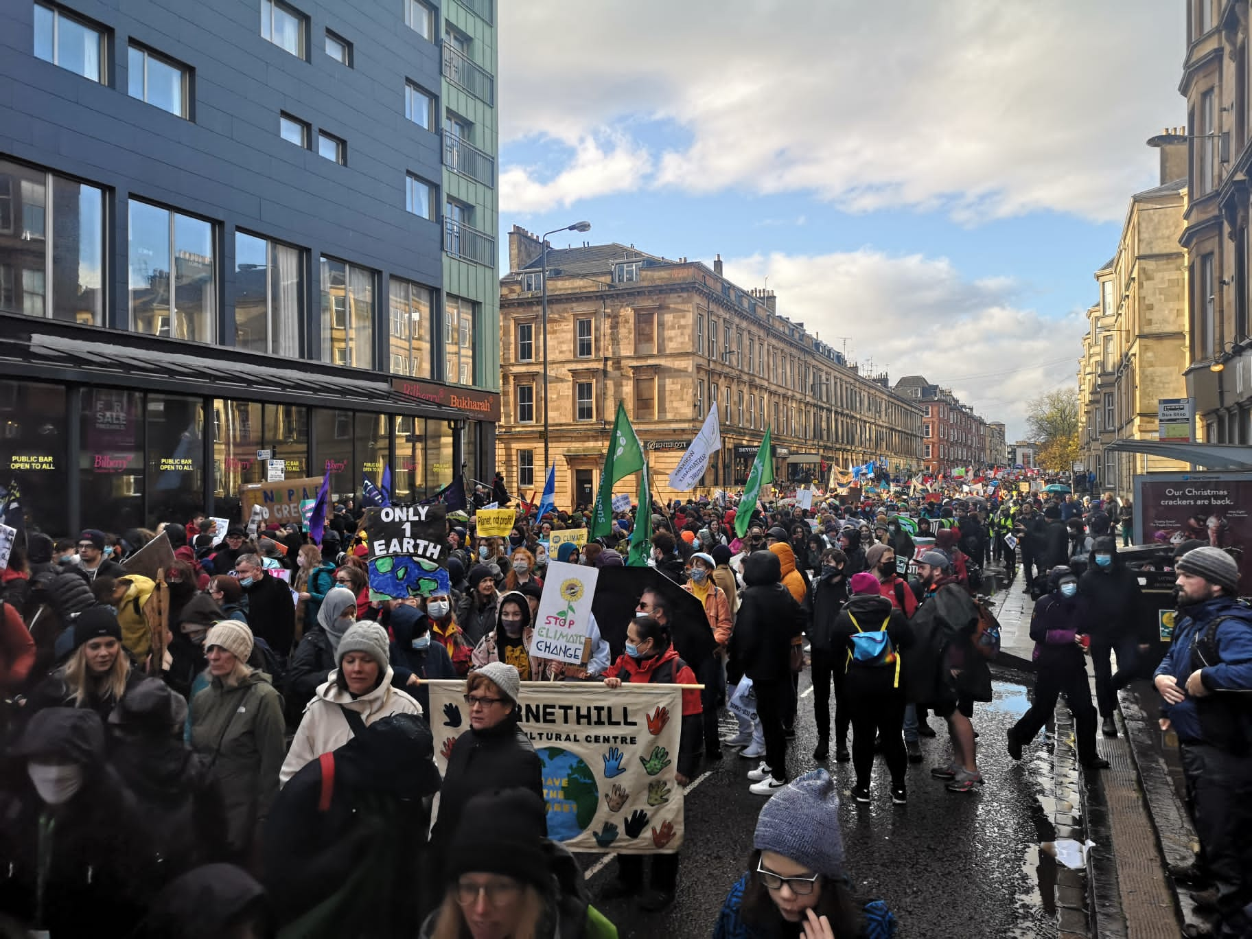 Reino Unido, manifestación, clima