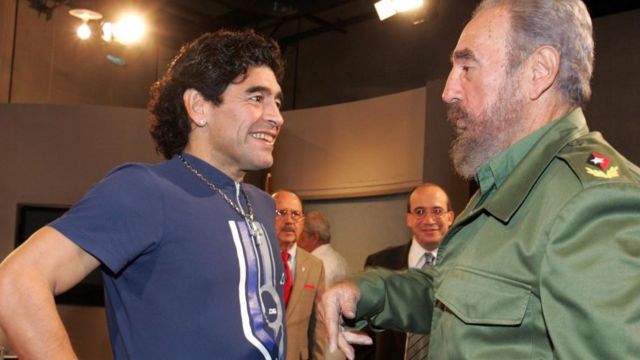 fidel y maradona