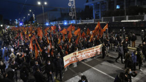 personas en marcha