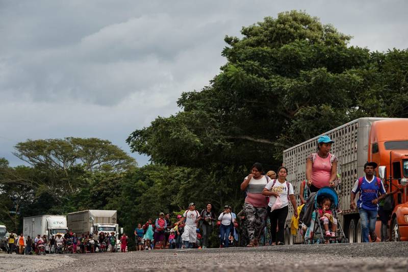 fila de personas