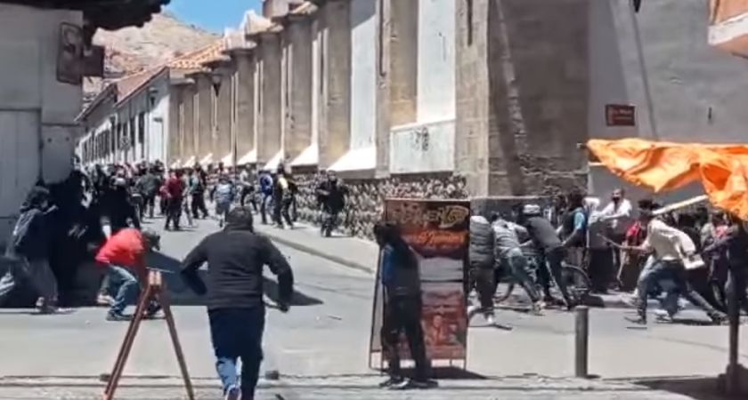 paro en Potosí, Bolivia