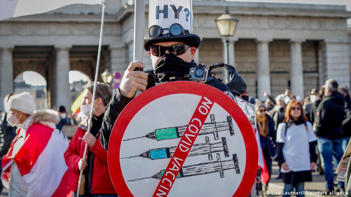 Manifestantes en Austria