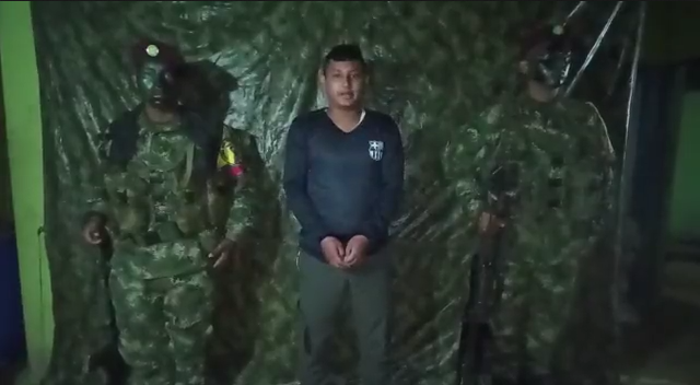 Policía secuestrado Colombia
