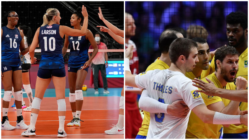 Estados Unidos y Brasil - voleibol