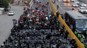 migrantes centroamericanos en capital Mexico