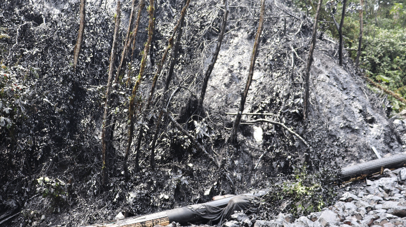 Parque Nacional Cayambe-Coca derrame petroleo