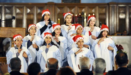 coptos egipcios celebran la navidad