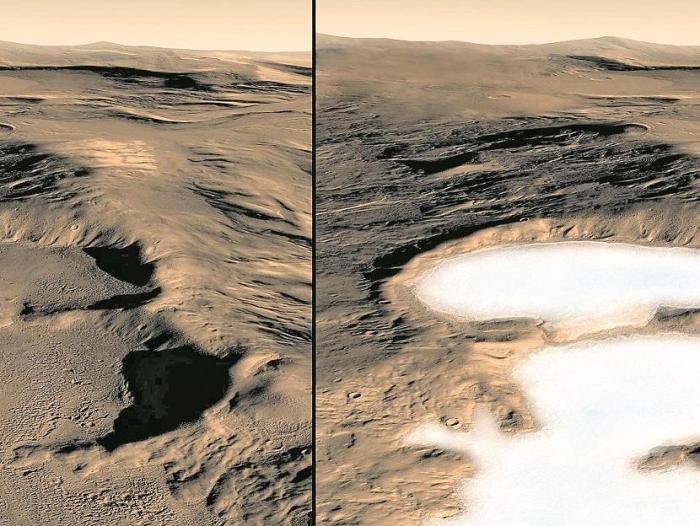 desaparicion del agua en Marte
