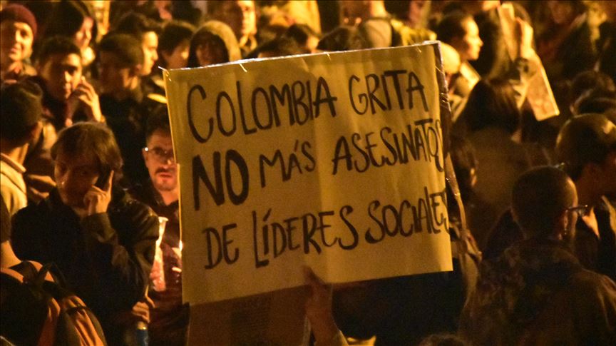 asesinato lideres sociales en Colombia