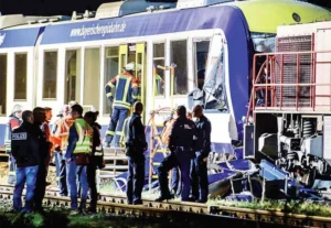 choque de trenes en Alemania