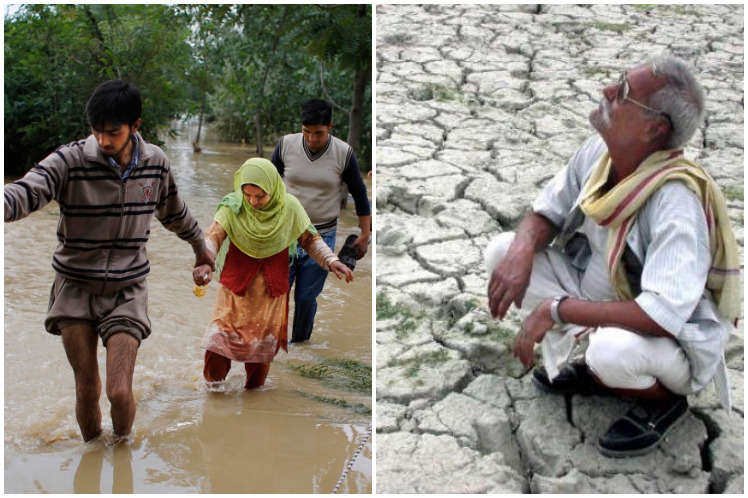 India, Pakistán, inundaciones, sequía, vulnerabilidad, afectaciones
