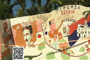 Cuba, Serbia, arte, mural, relaciones