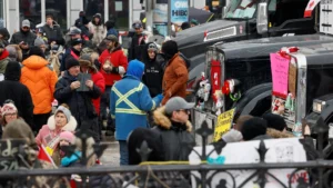 protestas en Canada contra restricciones por la covid