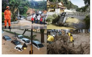Buscan en Brasil a desaparecidos por lluvias en Petropolis