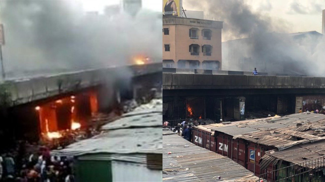 incendio nigeria mercado Apongbon