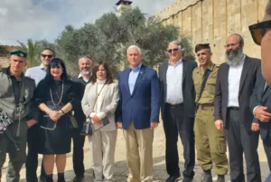 visita de Pence a Hebron en Cisjordania