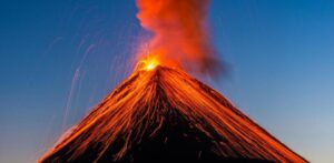 volcan de Fuego en Guatemala