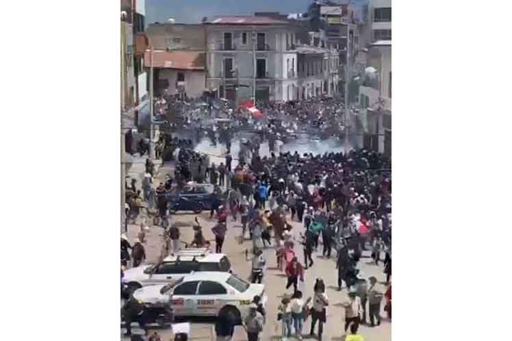 disturbios peru Huancayo transprtistas