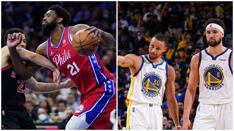 Sixers de Philadelphia y los Warriors de Golden State