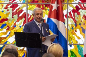 Andrés Manuel López Obrador en Cuba