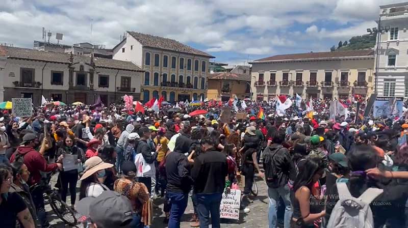 Mejoras laborales y mayor seguridad demandan trabajadores de Ecuador