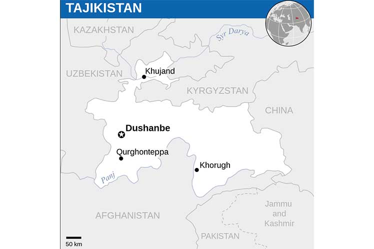 frontera Tayikistán y Kirguistán