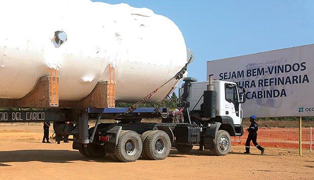 equipos para refinería de cabinda