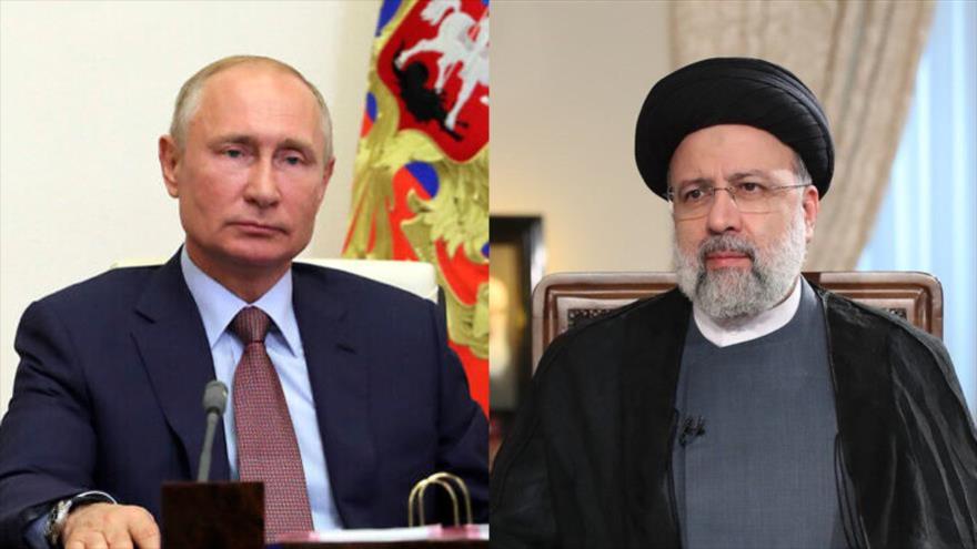 presidentes de Rusia e Iran