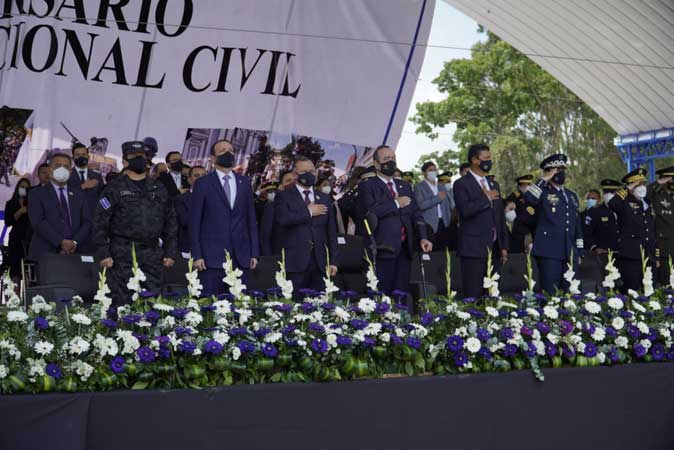 Policía Nacional Civil (PNC) acto Guatemala