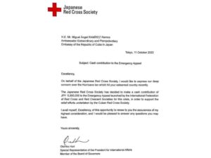cruz-roja-japonesa-contribuira-a-recuperacion-de-cuba-tras-huracan