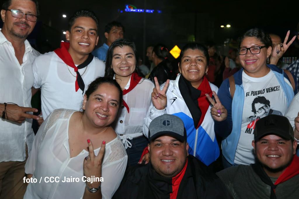 FOTO NICARAGUA CELBRACION TRAS ELECIONES