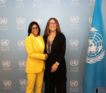  vicepresidenta-de-venezuela-ratifica-compromiso-con-la-unctad