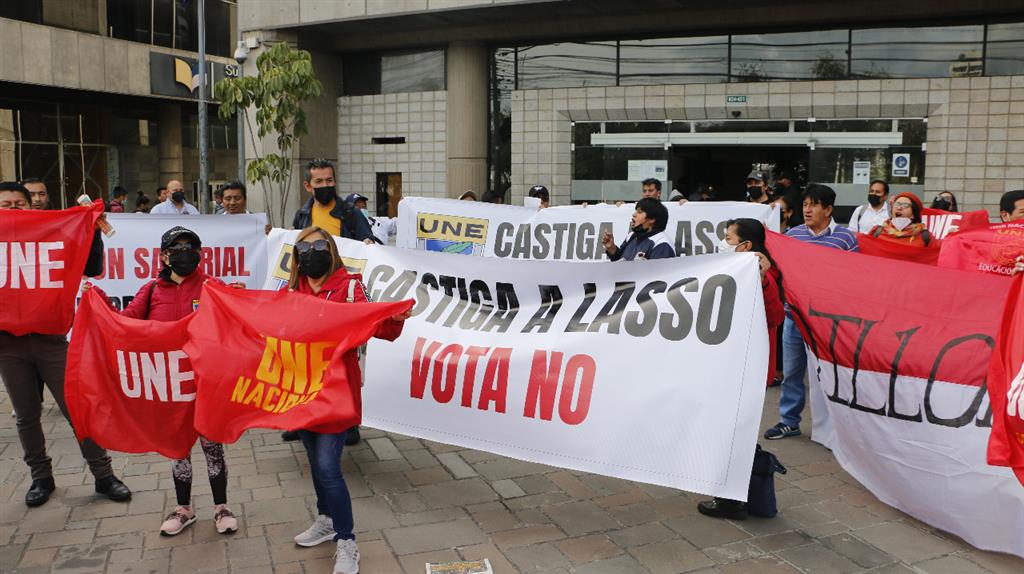 docentes protestas ecuador 