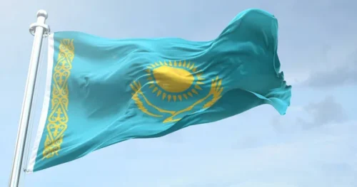 Kazajstán bandera