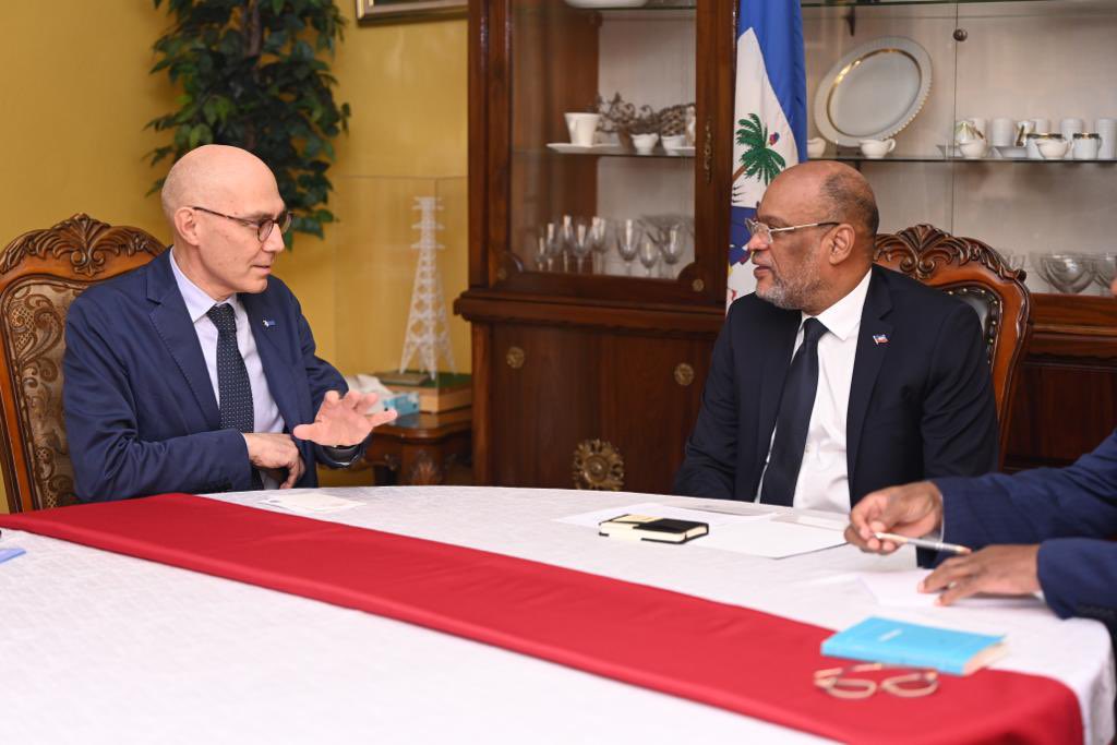 ministro haitiano recibe a Alto Comisionado ONU