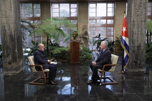 presidente cuba entrevista