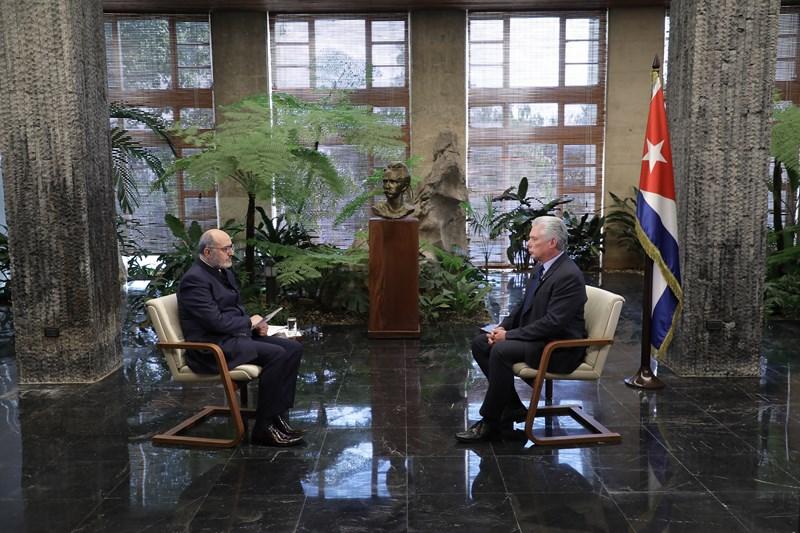 presidente cuba entrevista