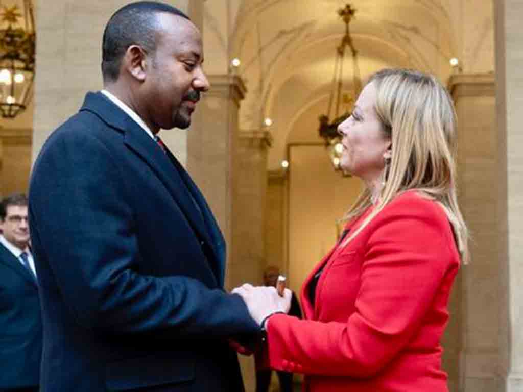 primera-ministra-de-italia-llego-en-visita-oficial-a-etiopia