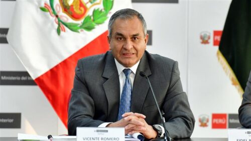 ministro peruano del Interior, Vicente Romero