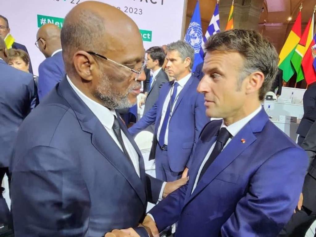 primer-ministro-haitiano-se-reunio-con-macron-en-cumbre-de-paris