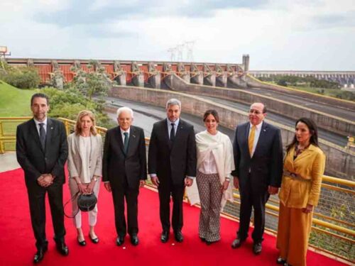 presidente-italiano-recorre-central-hidroelectrica-en-paraguay