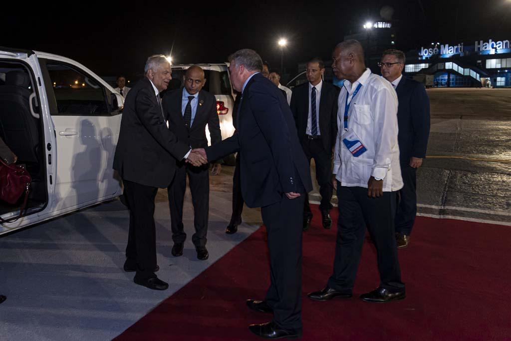  presidente-de-sri-lanka-en-cuba-para-participar-en-cumbre-del-g77