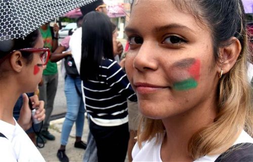 Estudiantes Cuba apoyo Palestina 2