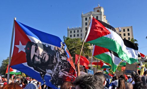 marcha, palestina, Cuba, solidaridad