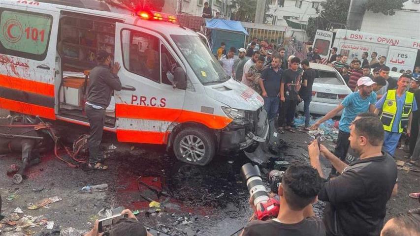 media-luna-roja-palestina-denuncio-ataque-israeli-contra-hospital